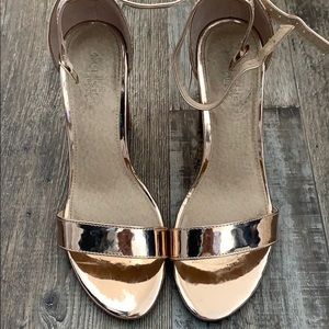 Rose gold heels